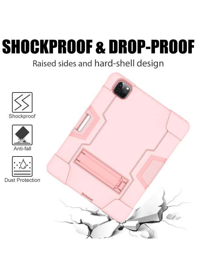 Captaintech Protective Case Cover For Apple iPad Pro 12.9 (2021/2020/2018) Pink - Image 3