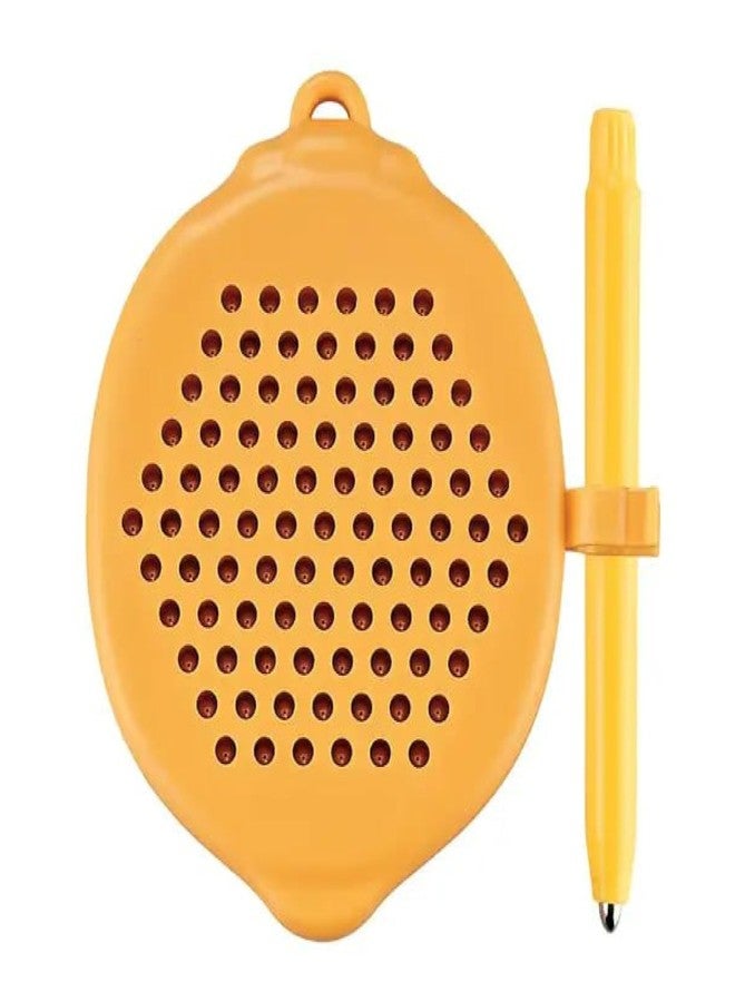 ZELVO MagPad Play Magnetic Drawing Board for Kids, Mug Tab, Bead Art, Drawing Board, Intelligence Development, Girls, Boys, Gift, Educational - Montessori Toy (Lemon Shape) - Image 1