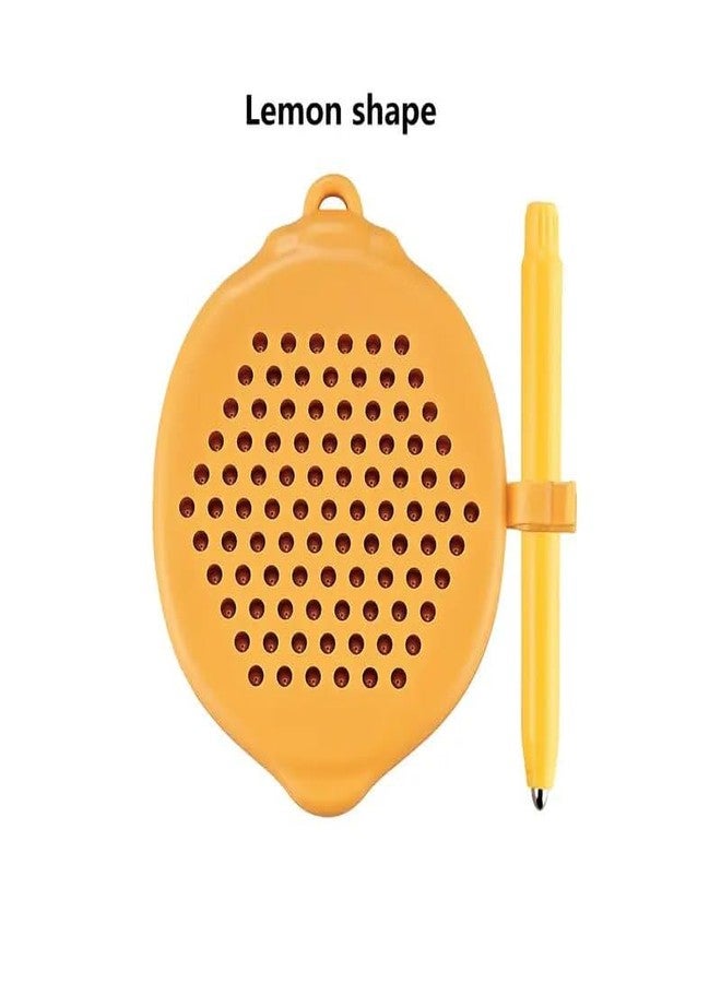 ZELVO MagPad Play Magnetic Drawing Board for Kids, Mug Tab, Bead Art, Drawing Board, Intelligence Development, Girls, Boys, Gift, Educational - Montessori Toy (Lemon Shape) - Image 2
