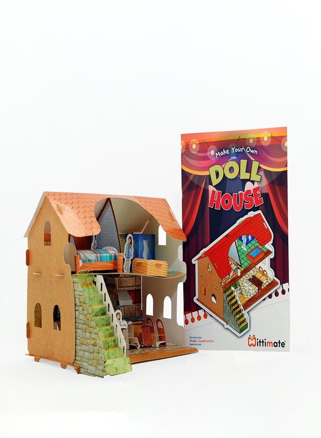 Mittimate Doll House Model Construction Book for Kids Age 8 to 12 Year Old I Make Your Own 3D Paper Model I Fun & DIY Craft Book for Children - Image 1