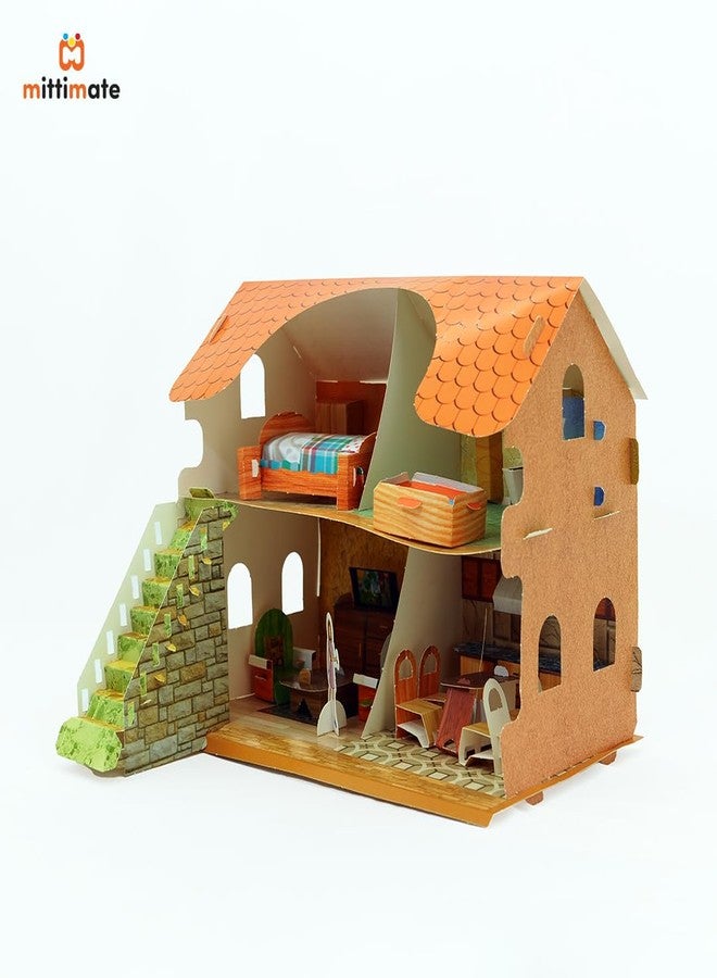 Mittimate Doll House Model Construction Book for Kids Age 8 to 12 Year Old I Make Your Own 3D Paper Model I Fun & DIY Craft Book for Children - Image 3