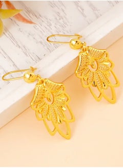 GOLDMAX Elegant 21k Gold Plated Earrings For Women  - Image 3