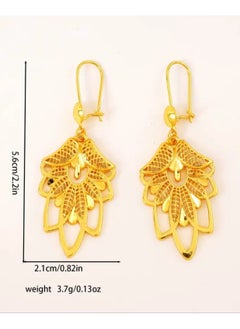 GOLDMAX Elegant 21k Gold Plated Earrings For Women  - Image 4