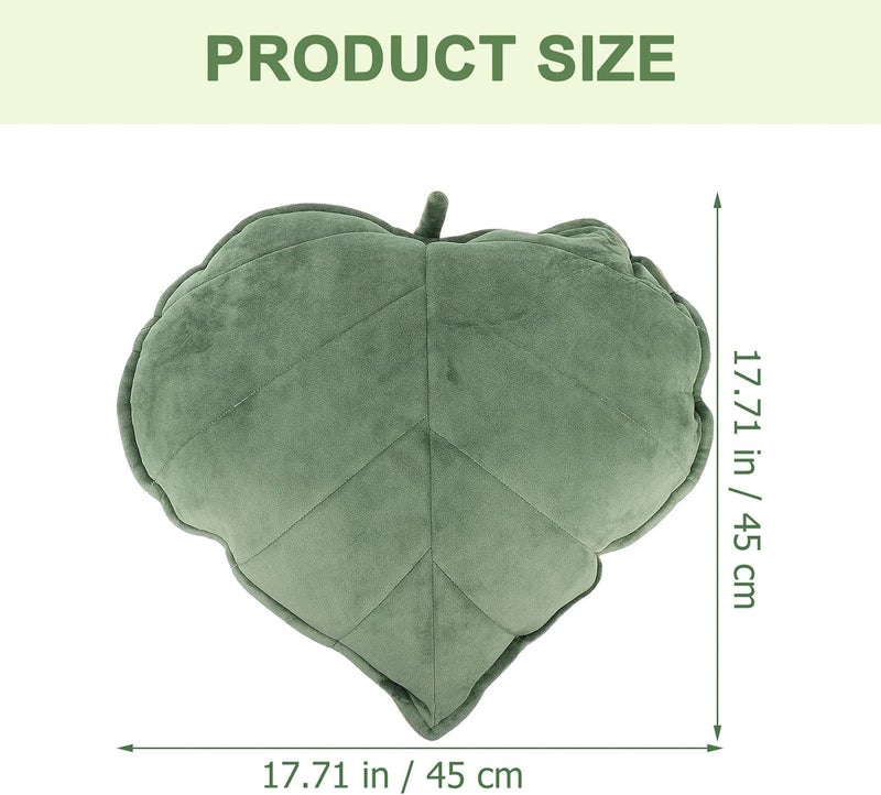 Leaf Design Sofa Cushion Large Supple Skin-Friendly 3D Stuffed Leaf Pillow for Bedroom Living Room Car Home Decor - Image 2