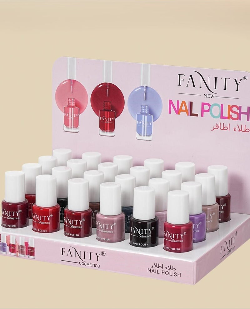 24-Piece Nail Polish Set Multicolour