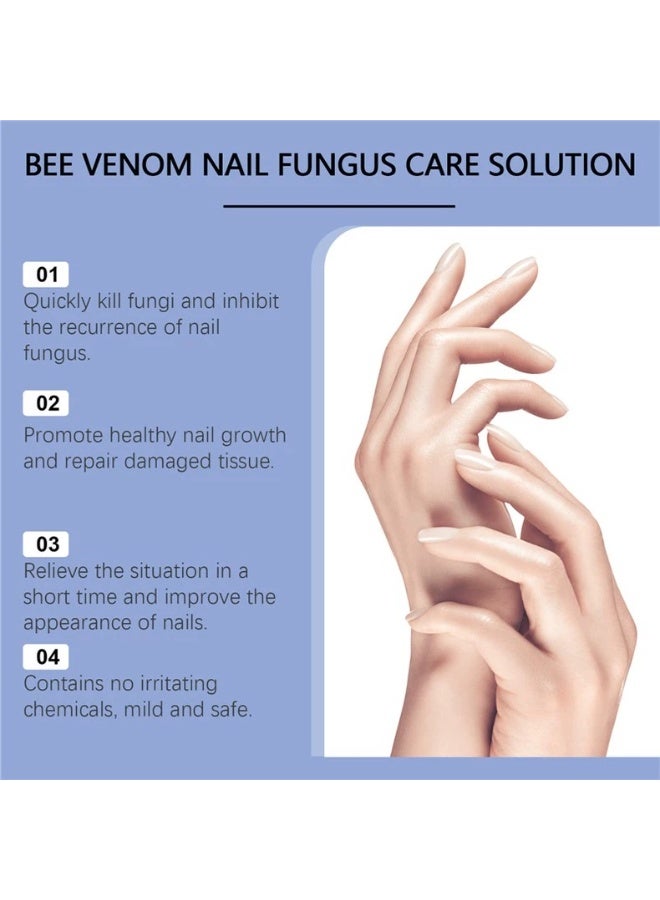 ximonth Bee Venom Nail Fungus Care Solution - Powerful Antifungal Treatment for Toenail & Fingernail, Repairs Damaged Nails, Enhances Nail Toughness, Mild Formula with Tea Tree Oil, 50ML - Image 5