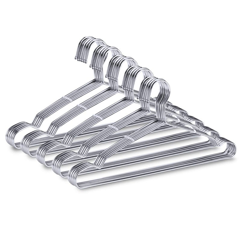 Timmy Wire Hangers 50 Pack Coat Hangers Strong Heavy Duty Metal Hangers 16.5 Inch Ultra Thin Space Saving Clothes Hangers By Timmy - Image 1