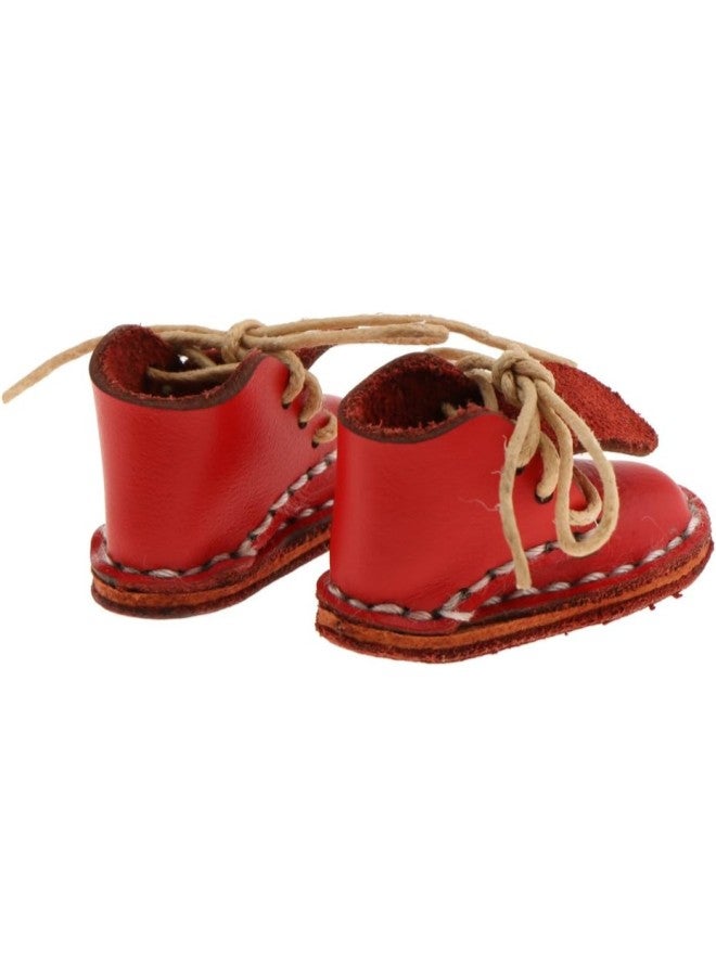silvercnc Fashion Doll Shoes PU Leather Ankle Boots for Blythe Takara 1/6 BJD Girl Dolls Clothing, 3 Colors for Choose - Red  - Image 2