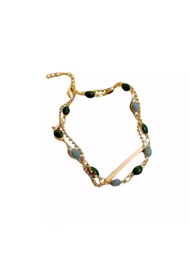 Double Layer Bracelet for Women – Elegant Minimalist Bangle, Niche Light Luxury Jewelry Gift for Girlfriend, High-End Layered Wrist Accessory - Image 4