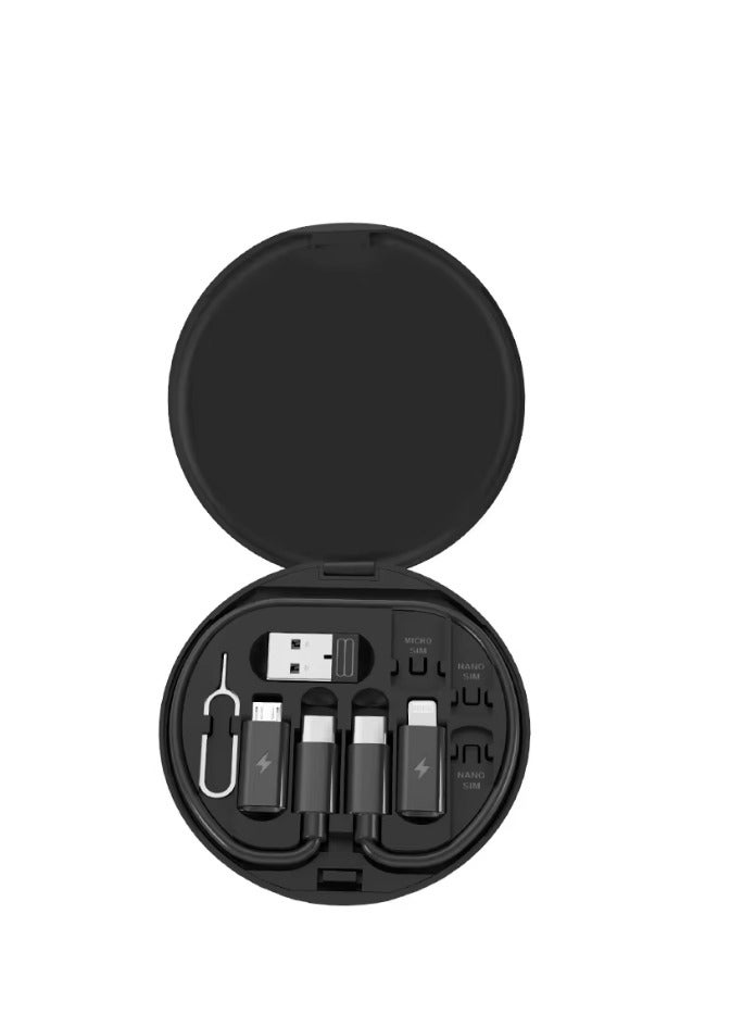 EONLINE USB to USB-C Adapter, USB C Charging Cable Adapter Kit Contains Multiple OTG Adapters for USB Type C/USB A/USB C Male Cable/Micro USB/Lighting, Equipped with SIM Extractor/SIM Slot/Phone Holder  - Image 2