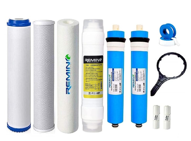 Remino 25 LPH RO Water Purifier Filter Replacement Service Kit with Membrane 25 Litre Water Purifier - Image 1