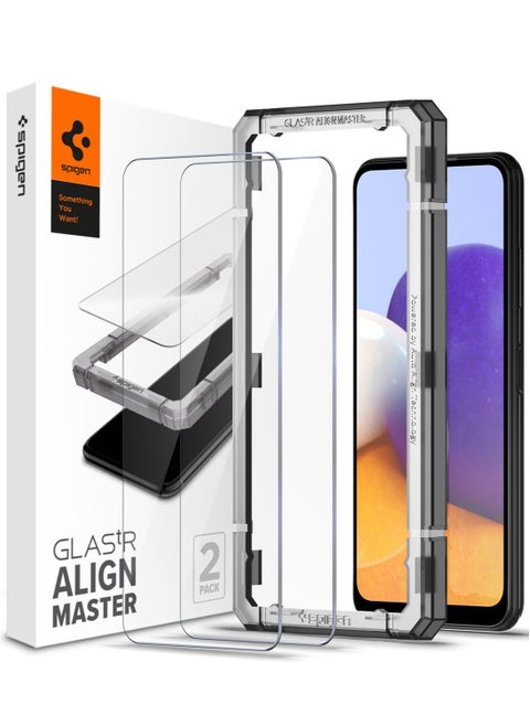 Glastr Align Master Screen Protector with Easy Install Tray for Samsung Galaxy A22 5G - 2 Pack