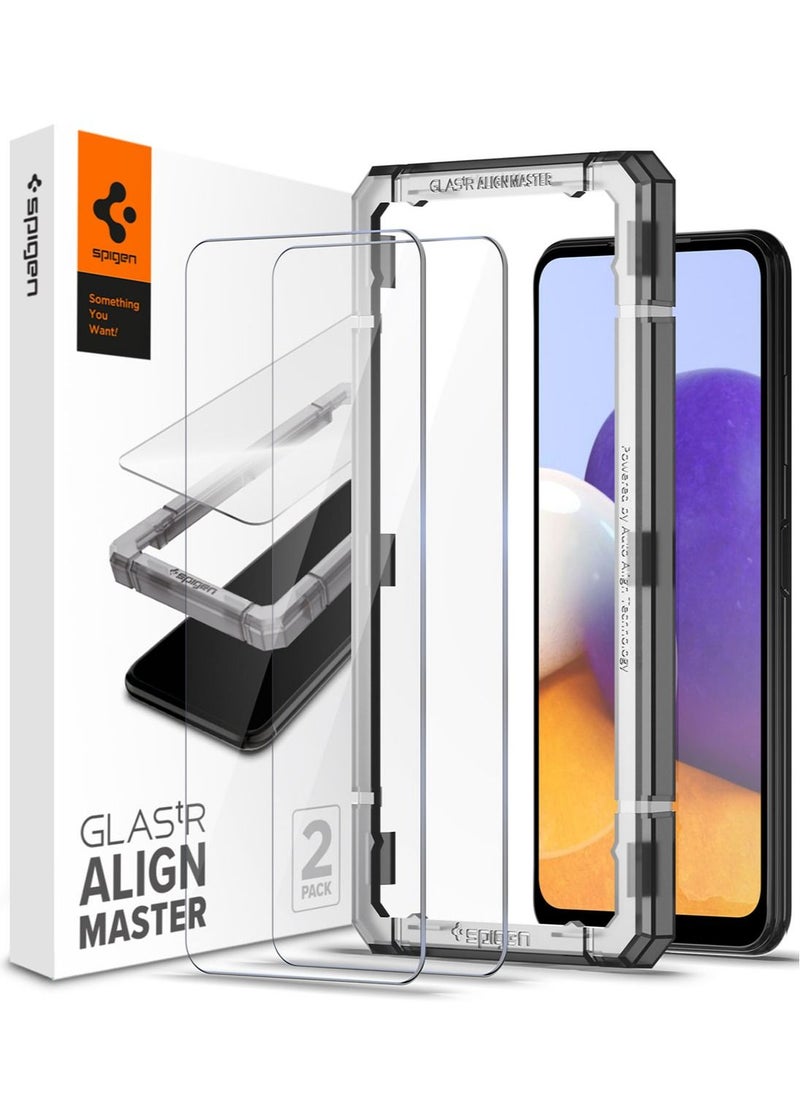 Glastr Align Master Screen Protector with Easy Install Tray for Samsung Galaxy A22 5G - 2 Pack