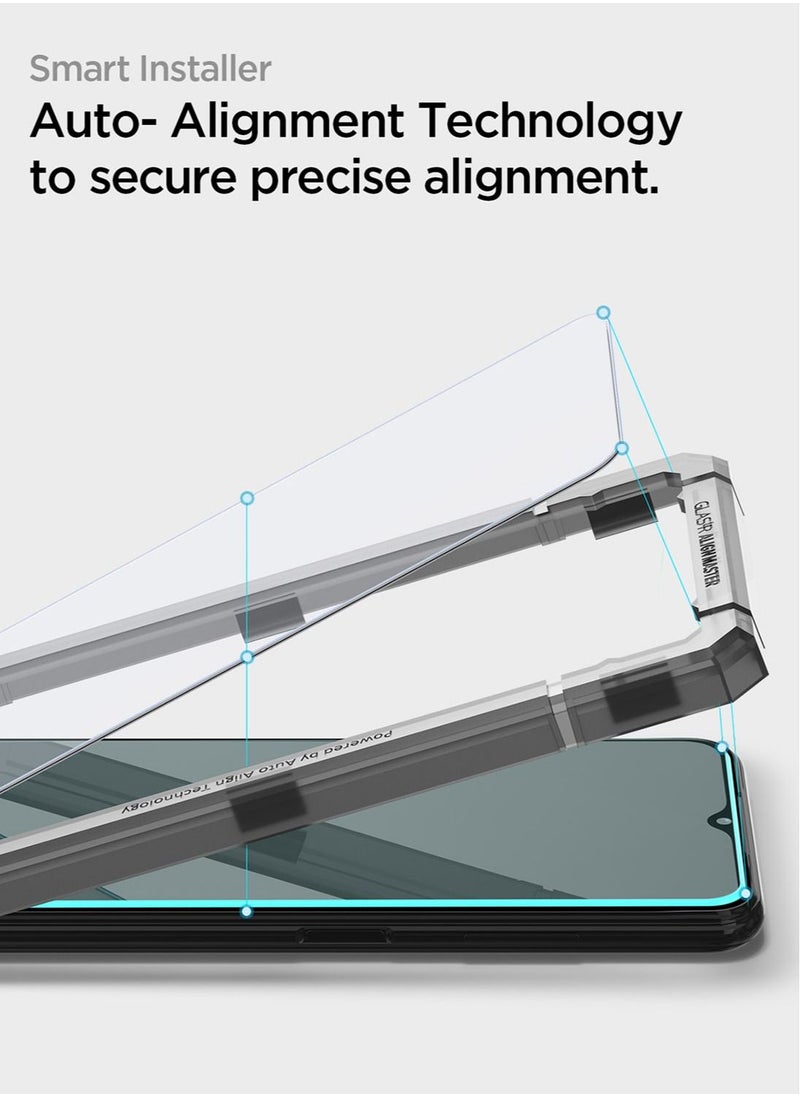 Glastr Align Master Screen Protector with Easy Install Tray for Samsung Galaxy A22 5G - 2 Pack