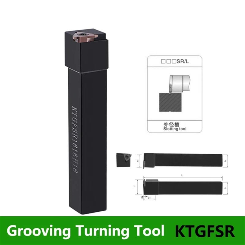 KTGFSR2525M16 Grooving Turning Tools Lathe Tool Set Multiple Sizes - Image 3