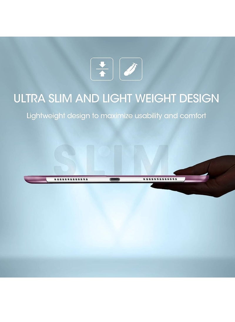 JAJEEK iPad 10.2 Case - Slim Translucent Hard PC Protective Smart Cover with Stand for iPad 9th Generation (2021), 8th Generation (2020), and 7th Generation (2019) - Purple - Image 5