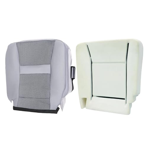 NLQR Cloth Gray Front Driver Side Bottom and Seat Cushion Replacement Seat Covers Compatible with Dodge Ram 1500 2500 3500 4500 5500 2006 2007 2008 2009 2010 - Image 5