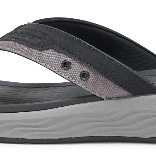 SKECHERS صندل سكيشرز للرجال سيلفا-فالكوا، أسود، 10 - Image 4