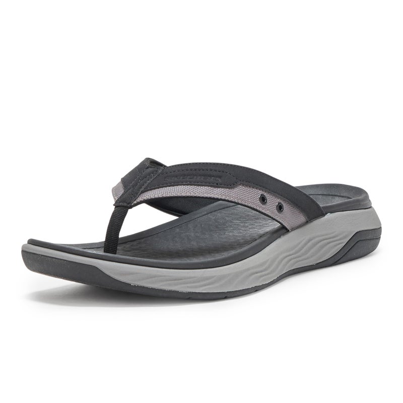 SKECHERS صندل سكيشرز للرجال سيلفا-فالكوا، أسود، 10 - Image 5