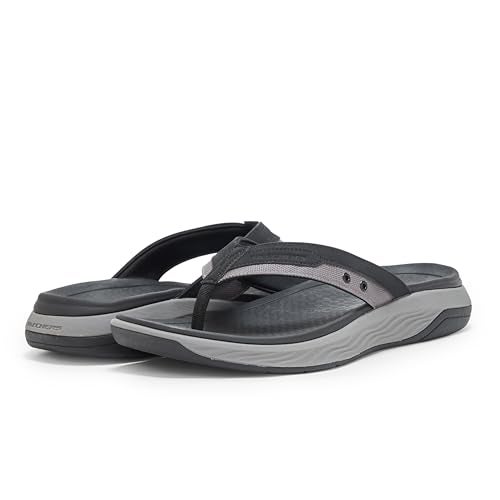SKECHERS صندل سكيشرز للرجال سيلفا-فالكوا، أسود، 10 - Image 3