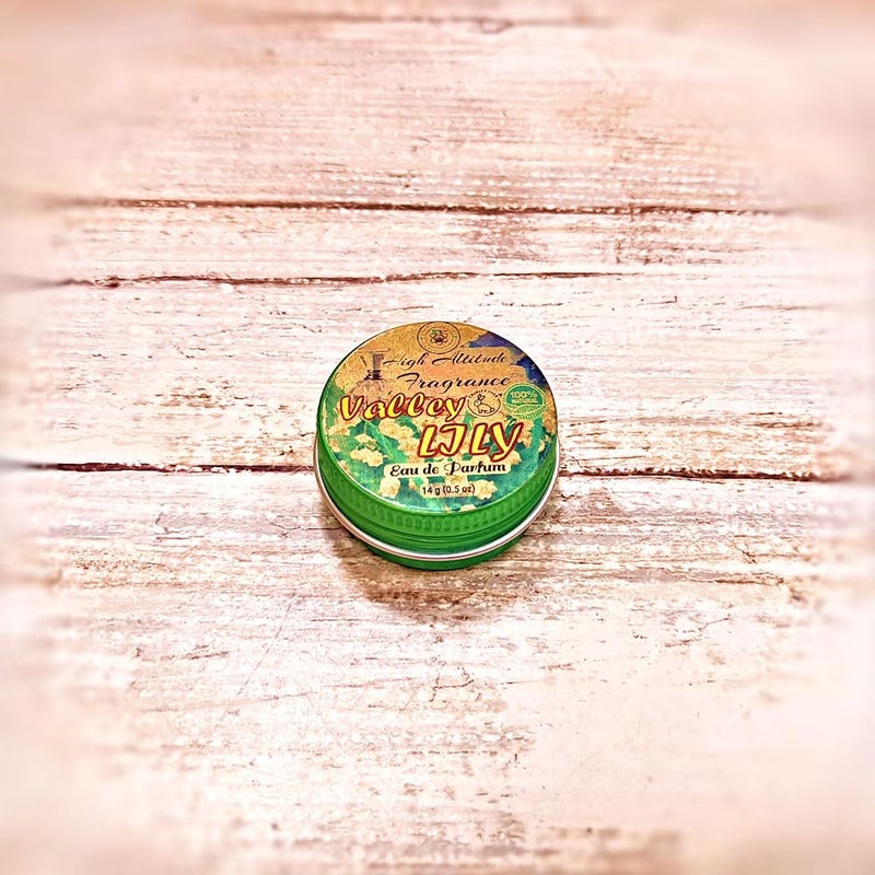 High Altitude Organics VALLEY LILY Perfume - Eau de Parfum - Solid Balm - Natural Essential Oils Aromatherapy Fragrance (Muguet, Fresh Lily, Mimosa, Cassie, Hyacinth, Green Tea) Travel Size, Party Guest Favors Gifts - 0.5oz - Image 4