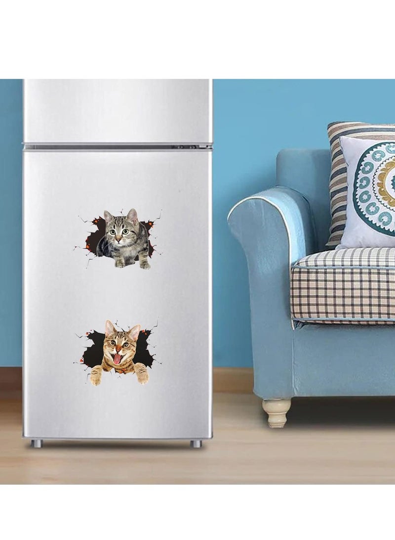 SOLARAE 3D Wall Stickers Cats Wall Decals Vinyl Art Murals Easy to Peel Easy to Stick Safe on Painted Walls for Living Room Baby Rooms Bedroom Toilet House Wall DIY Decoration - Image 4