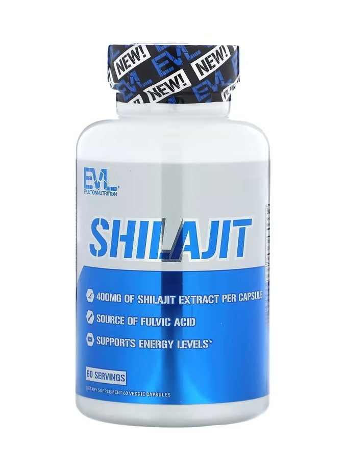 EVLution Nutrition, Shilajit, 400 mg, 60 Veggie Capsules