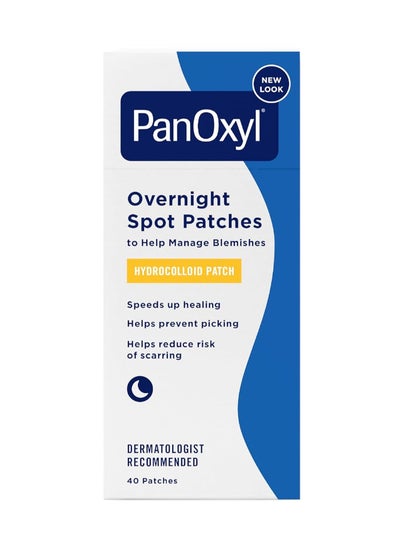 PanOxyl Overnight Spot Patches, Hydrocolloid Patch 40 Counts Packaging May Vary