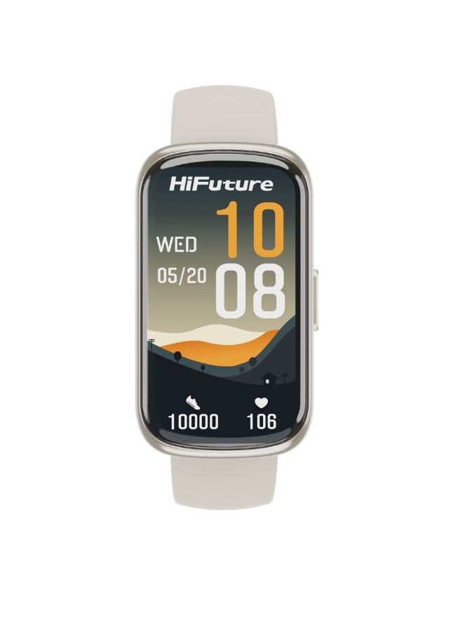 HiFuture EV02 Bluetooth Smart Calling Watch (1.47 Inch IPS Display), Beige  - Image 1