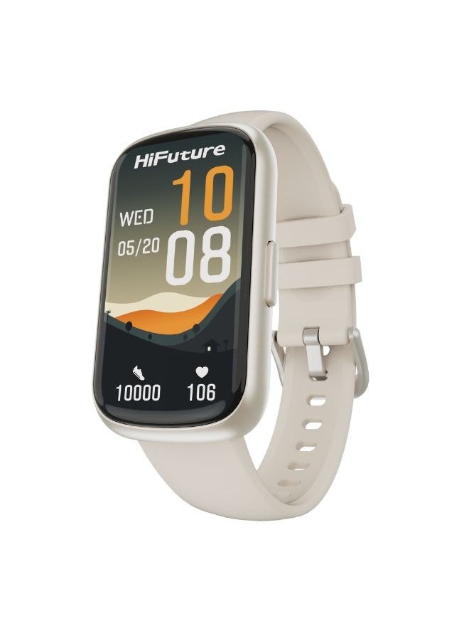 HiFuture EV02 Bluetooth Smart Calling Watch (1.47 Inch IPS Display), Beige  - Image 2