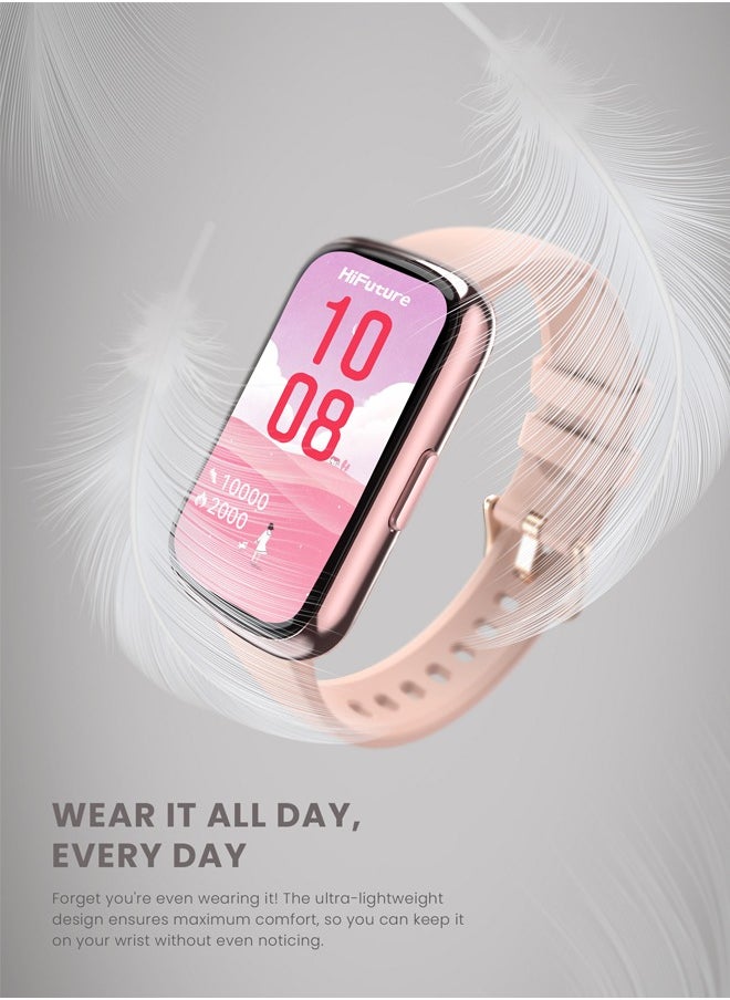 HiFuture EV02 Bluetooth Smart Calling Watch (1.47 Inch IPS Display), Beige  - Image 4