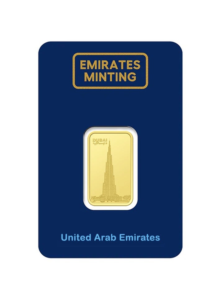 الإمارات مينتنج سبيكة ذهب إمارات ميتينج 2.5 جرام بتصميم برج خليفة نقاء 999.9  - Image 1