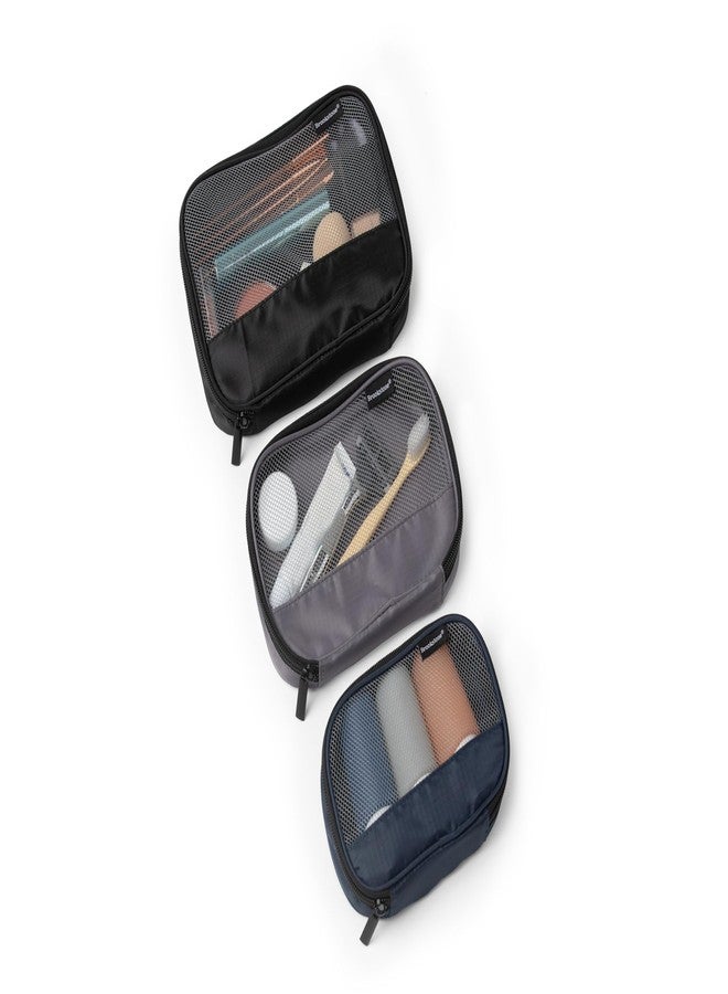 بروكستون مجموعة مكعبات تعبئة السفر من بروكستون - منظم أمتعة مضغوط موفر للمساحة مكون من 3 قطع، أساسيات السفر، متعدد الاستخدامات - Image 3