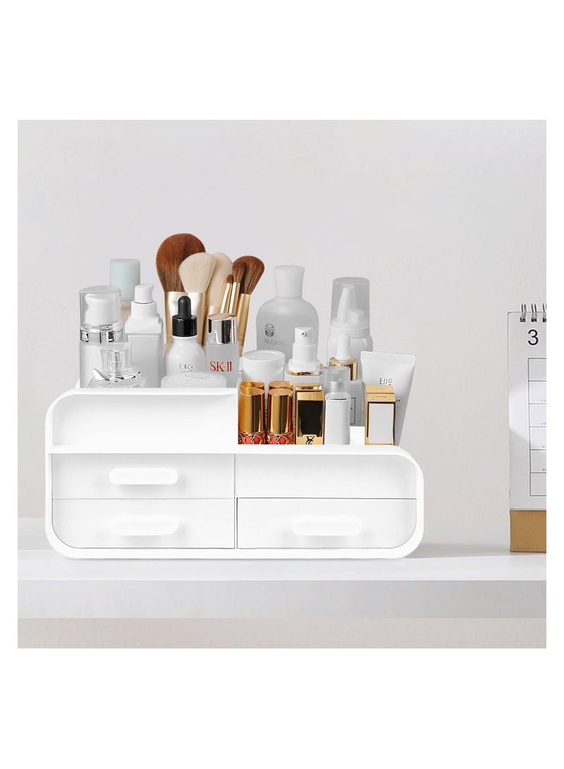 SYOSI Vanity Makeup Organizer with Multiple Compartments, Large Capacity Cosmetics Display Cases Acrylic Makeup Organizer for Cosmetics, Skincare, Makeup Brushes, Perfume, Jewelr for Bedroom&Bathroom - Image 5