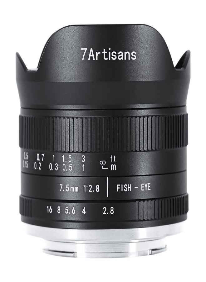 7artisans 7.5mm f2.8 Mark II APS-C Fisheye Wide Angle Manual Fixed Lens for Canon R Mount Mirrorless Cameras R RP R5 R6 - Image 1