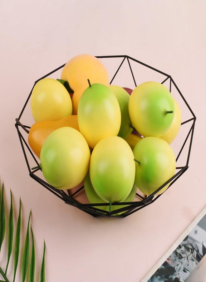 Luckforest Artificial Passion Fruits, 8 Pcs Simulation Fake Passion Fruits for Home Kitchen Fruit Model Cabinet Decor Photography Props, Yellow - Image 3