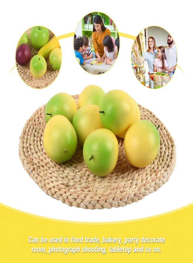 Luckforest Artificial Passion Fruits, 8 Pcs Simulation Fake Passion Fruits for Home Kitchen Fruit Model Cabinet Decor Photography Props, Yellow - Image 5
