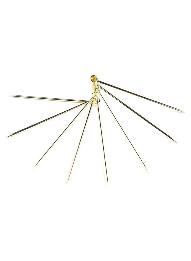 PuTwo Stainless Steel Metal Martini Picks, 4" Pack of 8 in Gold - Image 4