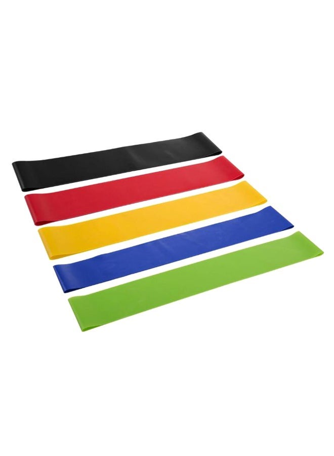 Generic 5-Piece Yoga Exercise Band Set With Storage Bag  - Image 2
