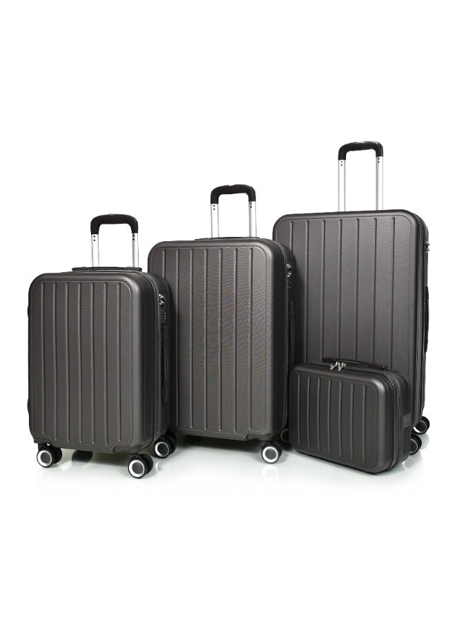 مورانو طقم شنط سفر من مورانو للجنسين من 4 قطع مقاس 28''-24''-20''-14'' رمادي غامق - Image 1