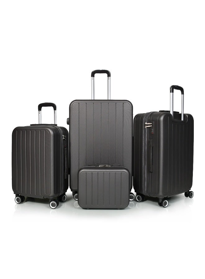 مورانو طقم شنط سفر من مورانو للجنسين من 4 قطع مقاس 28''-24''-20''-14'' رمادي غامق - Image 2