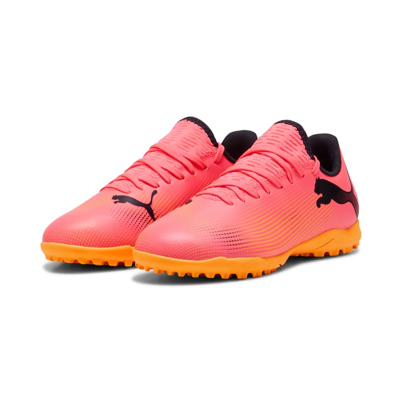 PUMA FUTURE 7 PLAY TT Kids Youth Pink Football Boots - Image 2