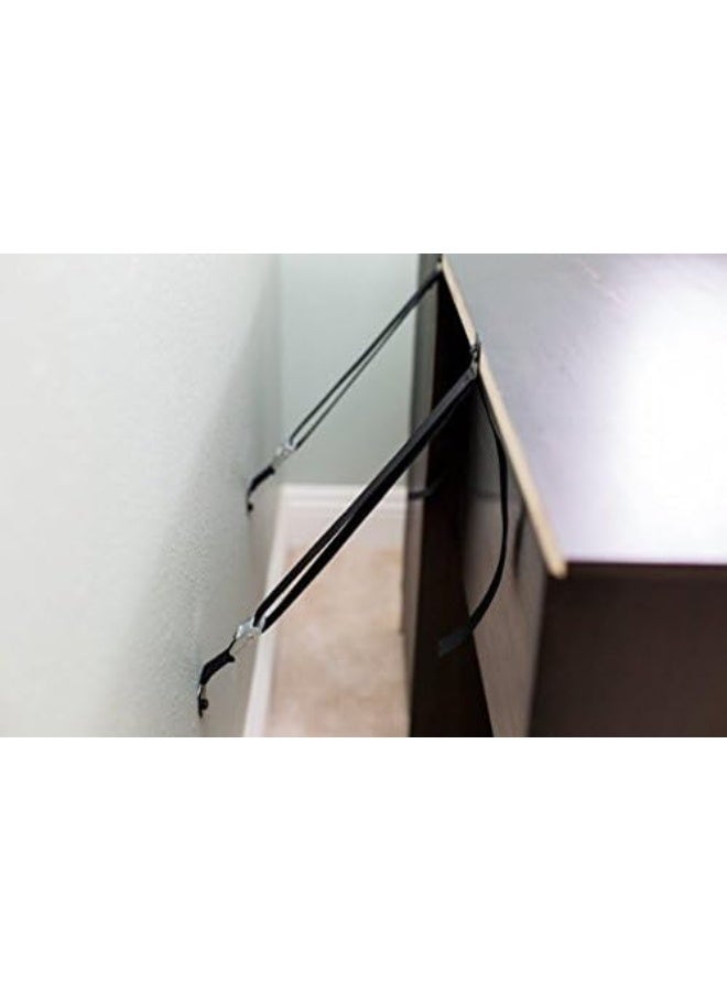 db أحزمة تلفاز معدنية من DB Baby Safety لحماية الأطفال - أحزمة مضادة للانقلاب للأثاث - حزام ثقيل لجميع شاشات التلفاز المسطحة/الأثاث - عبوة من 2 - Image 5