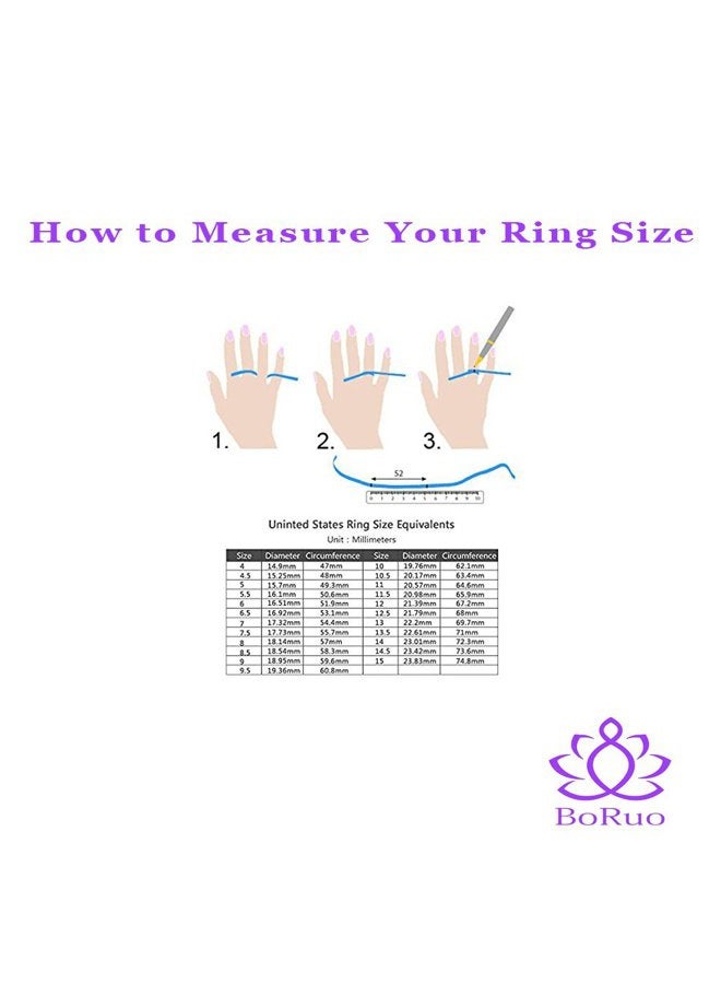 BORUO 925 Sterling Silver Ring| 14K Gold Plated Waterproof Stacking Rings| Plain Dome Tarnish Resistant Comfort Fit Wedding Band Gifts for Special Occasions 1.5mm 2mm 3mm Band Size 4-12, 7 - Image 4