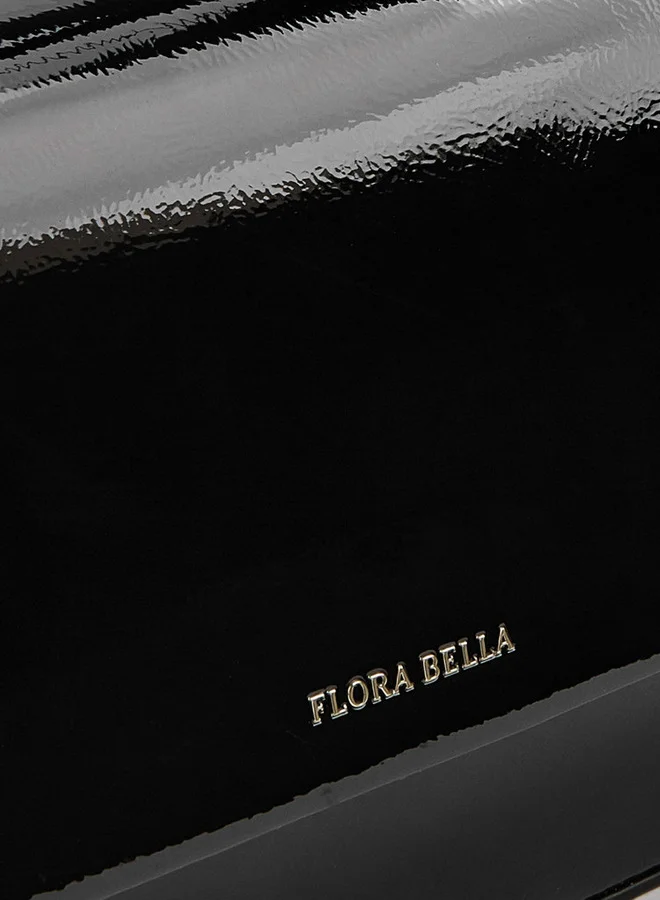 Flora Bella By Shoexpress Solid Shoulder Bag with Strap Handle and Flap Closure