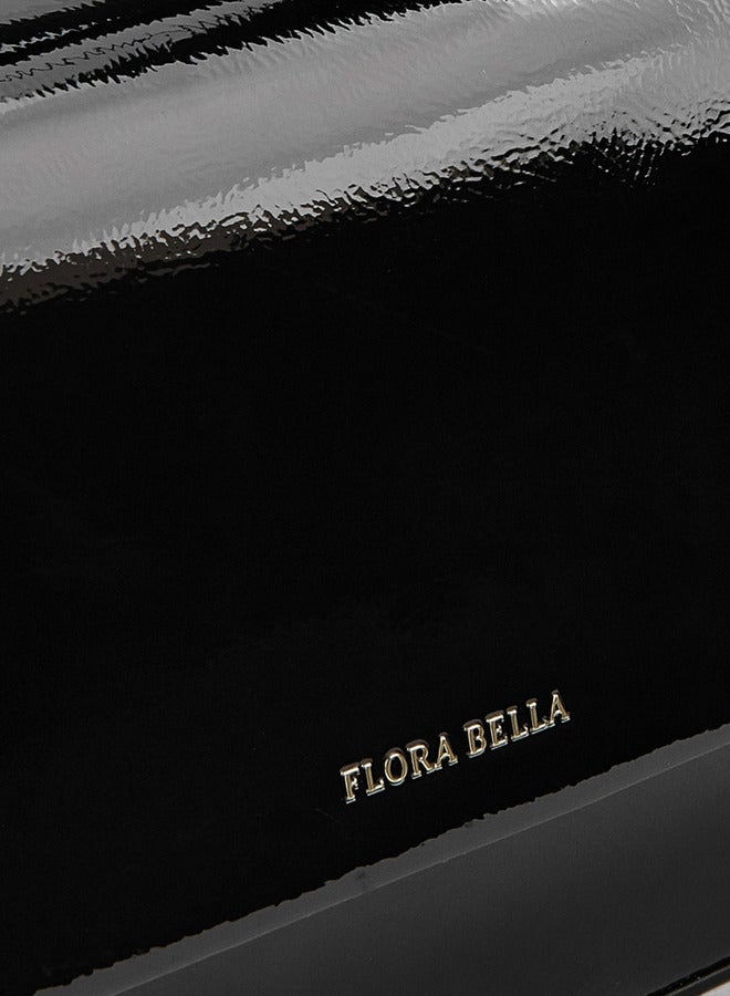 Flora Bella By Shoexpress Solid Shoulder Bag with Strap Handle and Flap Closure  - Image 4