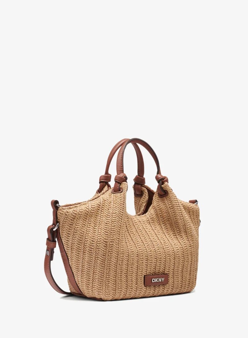 DKNY NATURAL/SADDLE Paula Small Tote for Women | Best Price UAE