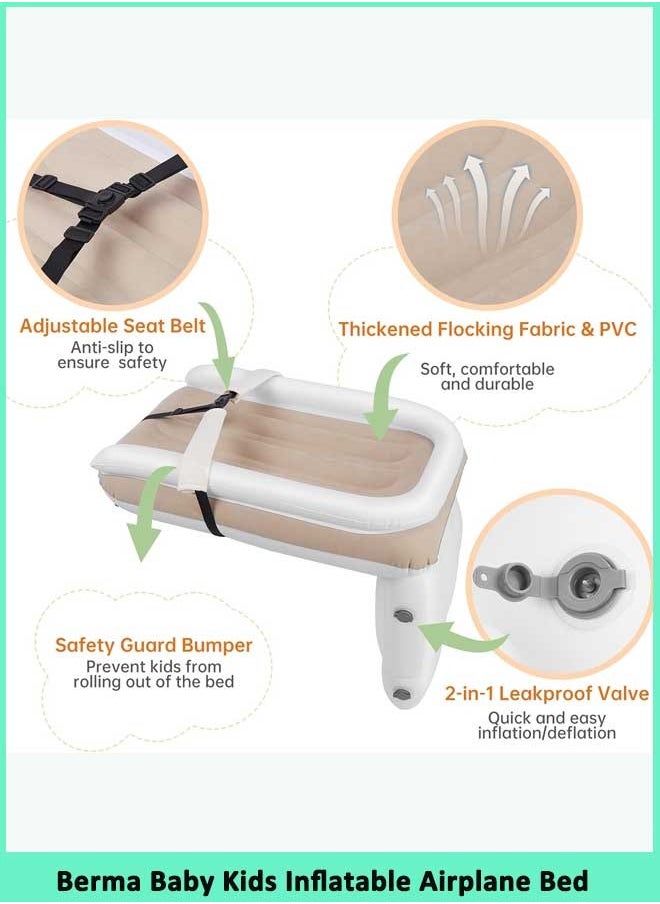 Berma Baby Inflatable Airplane Bed With Hand Pump  - Image 2