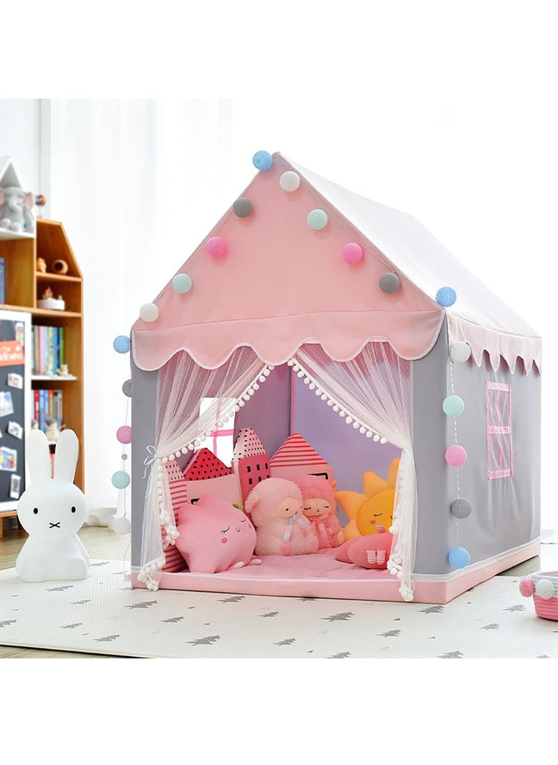 DUNISO - Kids Tent, Play Tent Playhouse For Kids Princess Castle Tent Gift Toys For Girl Play House For Toddler Children Indoor & Outdoor (51"x 39"x 47") - Image 1