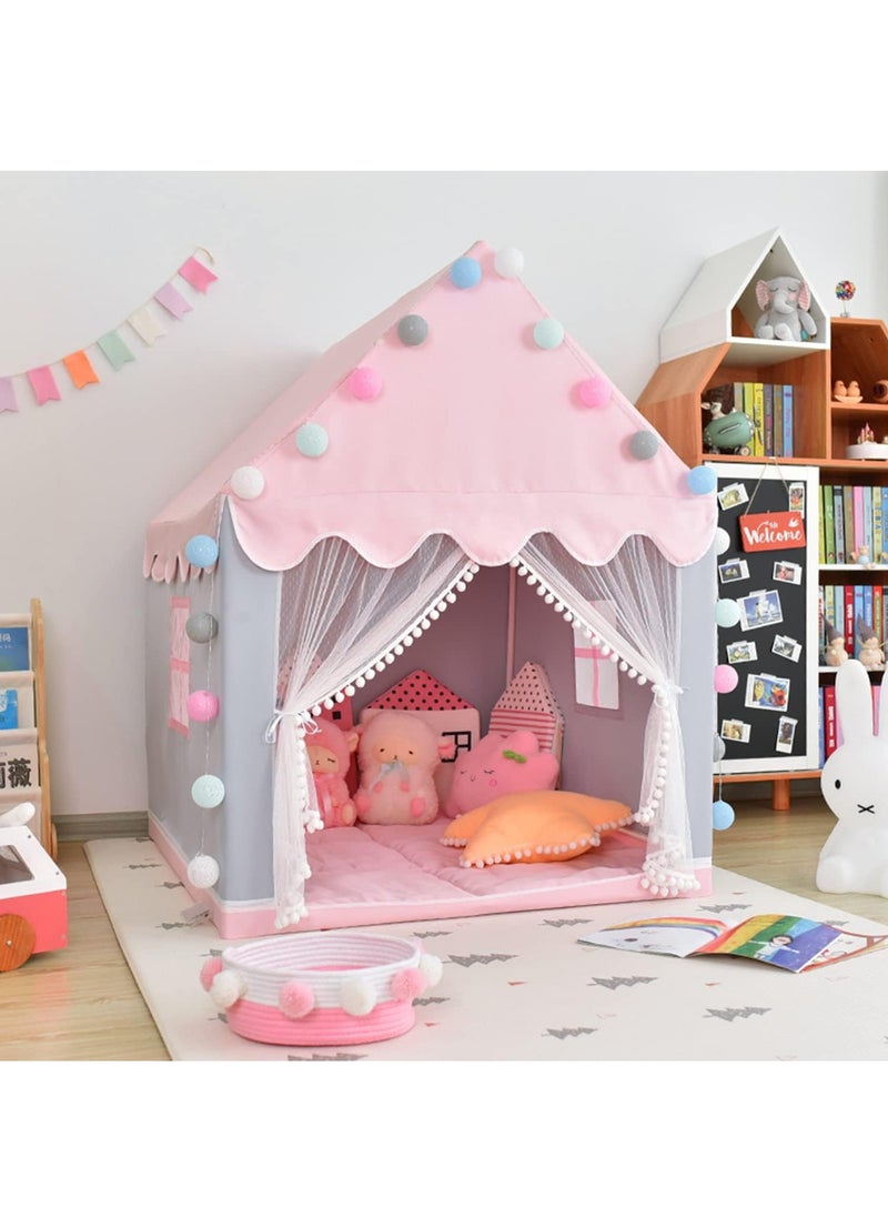 DUNISO - Kids Tent, Play Tent Playhouse For Kids Princess Castle Tent Gift Toys For Girl Play House For Toddler Children Indoor & Outdoor (51"x 39"x 47") - Image 1